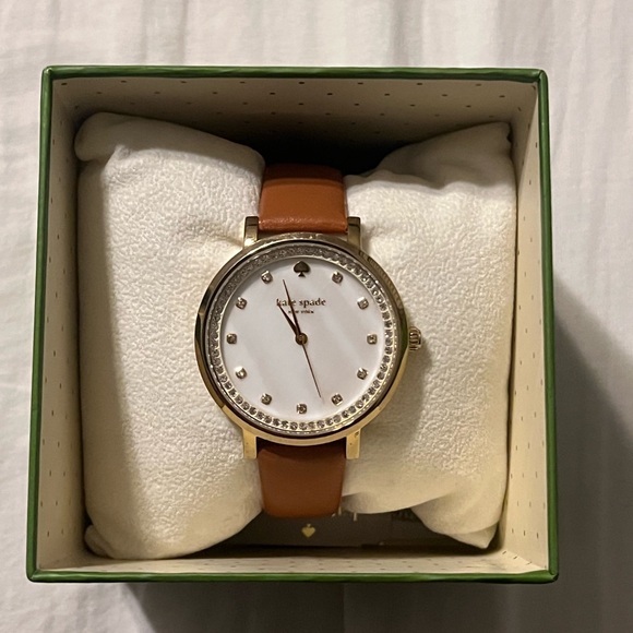 Kate Spade Brown Leather Watch - Picture 1 of 5